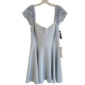 NWT City Studios Juniors' Lace-Sleeve Mini Dress Size 13